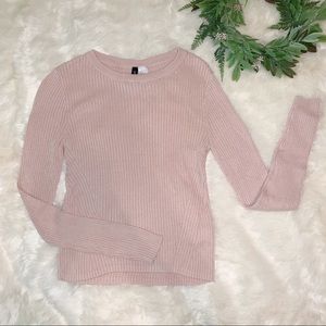 Divided | H&M Pink Cropped Sweater
